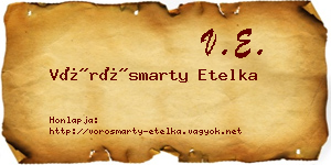 Vörösmarty Etelka névjegykártya